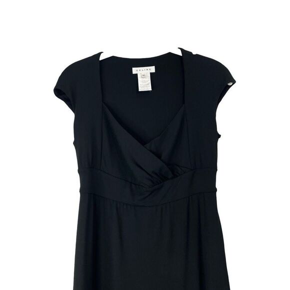 Celine little‎ black sheath midi dress Size EU 40 black designer - Picture 2 of 9